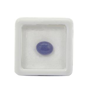2.75cts Tanzanite Smooth Oval Cabochon Approx 7x9mm Loose Stone