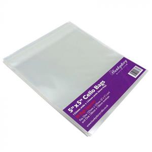 Clear Display Bags - For 5 x 5 Card & Envelope - x 50 Bags