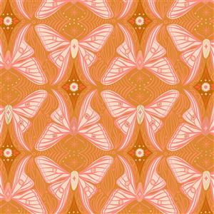 Melody Miller Camellia Regalia Caramel Fabric 0.5m