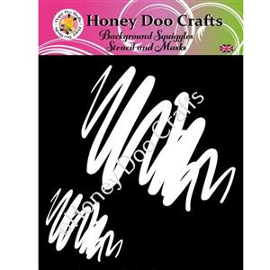 Honey Doo Crafts Background Squiggles Stencil and Masks 7
