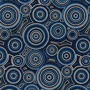 Urite Blue Extra Wide Backing Fabric 0.5m (274cm Width)