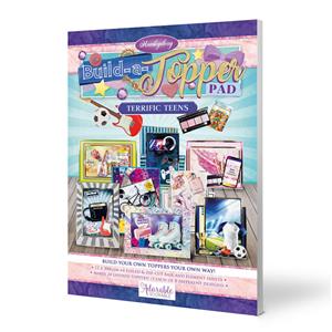 Build-a-Topper Pads  - Terriffic Teens, A4 premium pad containing foiled & die-cut toppers and foiled & die-cut bases 