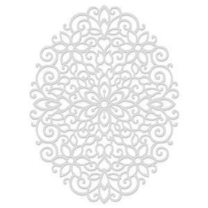 Sweet Dixie Floral Filigree Oval 