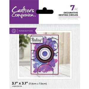 Crafter's Companion Metal Die Elements - Decorative Nesting Circles