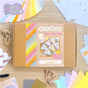 Spring Bunting Craft Kit | Iris Folding Kit | Bunny Rabbit Chick and Rainbow