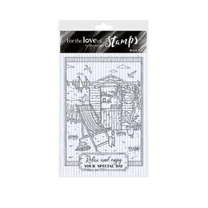For the Love of Stamps - Beach Hut A6 Stamp Set, Usual £7.99