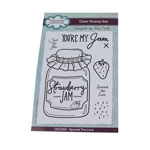 Creative Expressions Sam Poole Spread The Love 6 in x 4 in Clear Stamp Set
