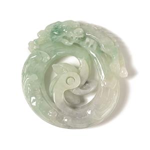 150cts Type A Jadeite Carved Rotating Windmill Pendant, Approx 49-54 x 45-52mm, 1pc