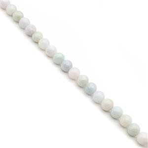 320cts Type A White Jadeite Rounds Approx 10mm, 36cm Strand