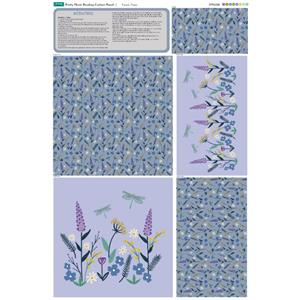 Floral Reading Cushion Fabric Panel (70x 104cm)