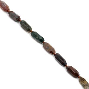 480cts Fancy Jasper Faceted Beads Approx 14x30mm, 38cm Strand
