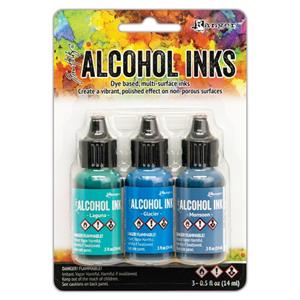 Alcohol Ink 3 Pack Teal/Blue