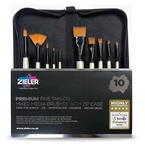 Zieler - 10 Premium Mixed Media Brushes