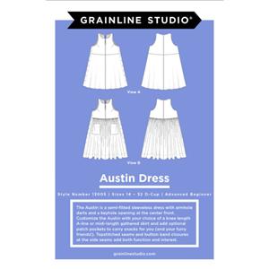 Austin Dress Pattern Size 14-30 By Grainline Studio