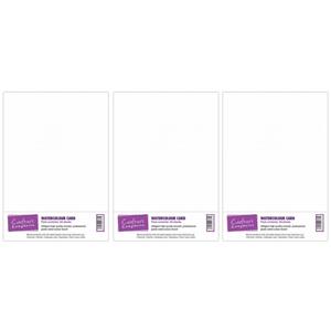 Crafter's Companion Watercolour Card Collection - 3 Pack - 45 Sheets Total
