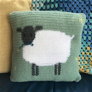 Adventures in Crafting Sheep Tapestry Crochet Cushion Kit