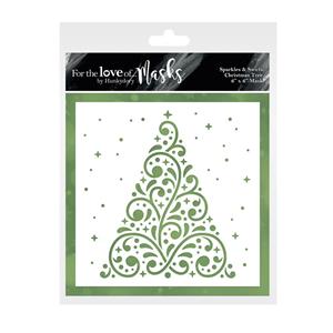 For the Love of Masks - Sparkles & Swirls Christmas Tree