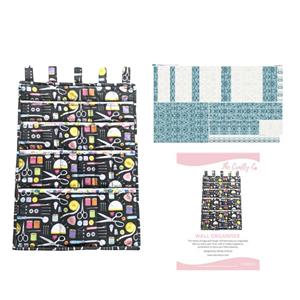 Wendy Orlando's Smokey Blue Wall Organiser Kit: Instructions & Fabric Panel