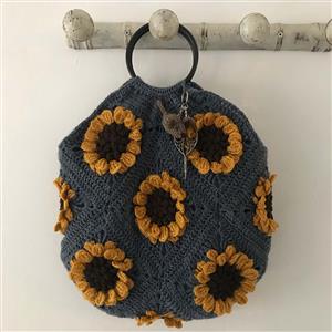 Adventures in Crafting Sky Field of Sunflowers Granny Square Bag Kit