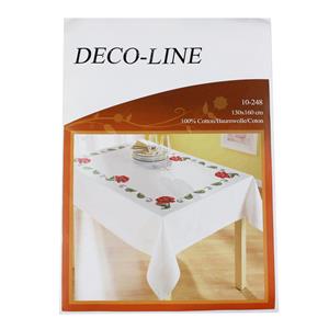 Beijer Cross Stitch Embroidery Tablecloth Kit Poppy 130 x 160cm