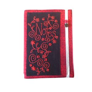 Sew with Beth A5 Notebook Cover Kit Black / Red