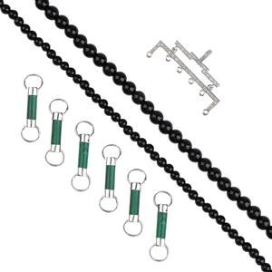  925 Sterling Silver White Topaz Pendant Frame, Malachite Gemstone Link & Black Onyx Project With Downloadable Instructions By Debbie Kershaw