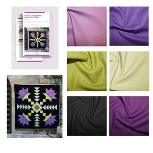 Rope & Anchor Cornflower Quilt Kit: Pattern & Fabric (5m)