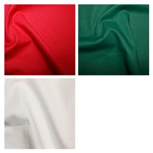 Red, Green & White Christmas Fabric Bundle (1.5m)