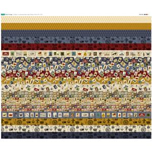 Royal Vintage 18 Strips Fabric Panel (140 x 123cm)