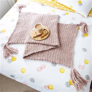 Wool Couture Mink Herringbone Blanket Knitting Kit