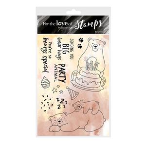 For the Love of Stamps - Bear Hugs	A6 stamp set.  Contains 11 stamps