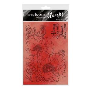 For the Love of Stamps - Pretty Poppies