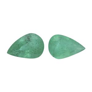 0.6cts Zambian Emerald 6x4mm Pear Pack of 2 (O)