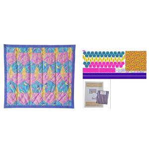 Jenny Jackson Jungle Vinyl Pouch Kit: Pattern, Paper Pieces, Pre Cut Vinyl & Fabric Panel
