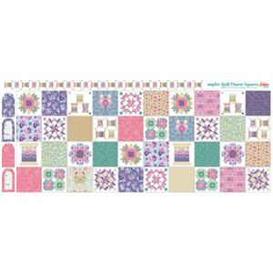 Amber Makes Mini Sampler Quilt Charm Squares Blocks 1-3 Country Garden (140 x 60cm)