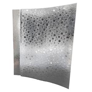 A4 Bubble Embossed Metallic Silver Card 290 gsm 25 Sheets 