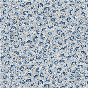 Liberty Arthur's Garden Collection Fluttering Fans Blue Fabric 0.5m