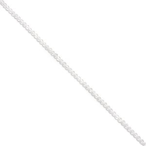 20cts Clear Quartz Faceted Satallite Beads Approx 4x4mm, 38cm Strand