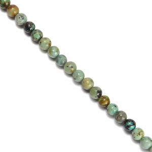 40cts African Jasper Plain Rounds Approx 4mm, 38cm Strand
