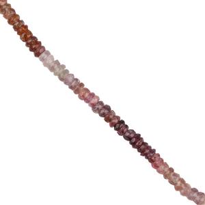35cts Multi-Colour Spinel Faceted Rondelles Approx 3x2 to 4x2mm, 30cm 