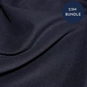 Cotton 21 Wale Corduroy Navy Fabric Bundle (2.5m)