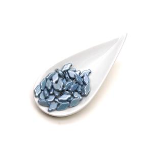 Navette Beads - Blue Lustre, 6x12mm (25GM)