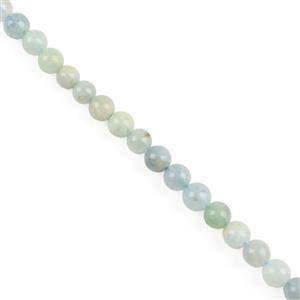75cts Multi-Colour Aquamarine Plain Rounds, Approx 5mm, 38 Strand