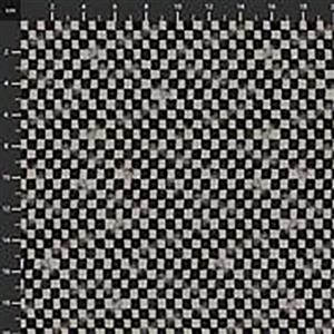 Life's Recipes Checkerboard on Chalkboard Fabric 0.5m