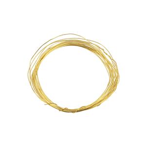 Gold Coloured Base Metal Wire, Approx 0.6mm, 5m
