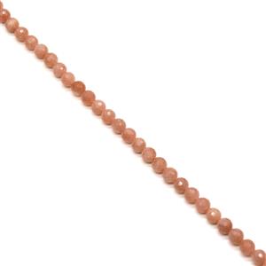160cts Sunstone Faceted Rounds Approx 8mm, 38cm Strand