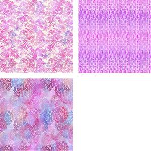 Jason Yenter Garden of Dreams Pink & Lilac FQ's