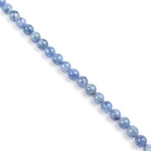 90cts Kyanite Plain Rounds Approx 6mm - 30cm Strand