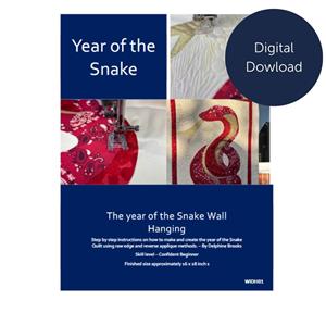 Delphine Brooks Year of The Snake Wall Hanging Instructions - Digital Download