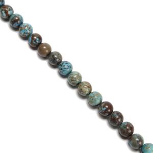 180Cts Dyed Autumn Jasper Plain Rounds Approx 8mm,38cm Strand